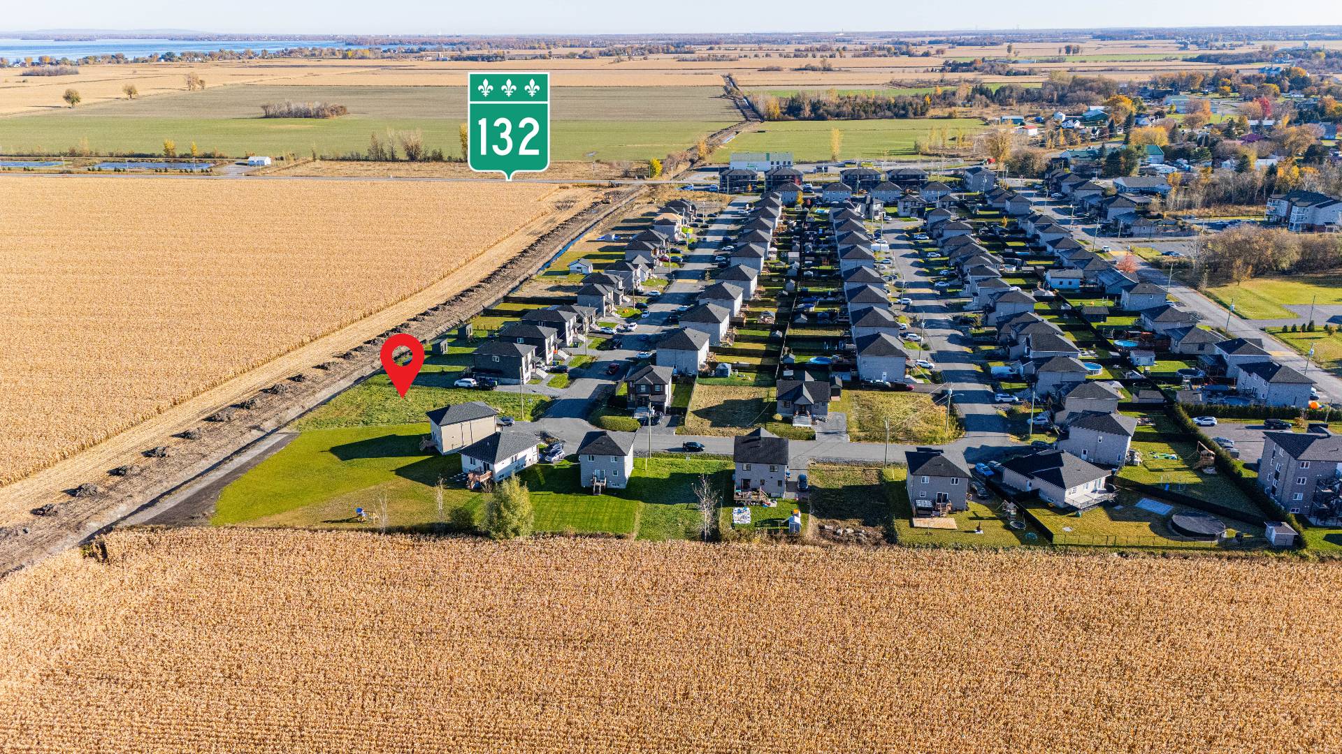 Lot for sale in Sainte-Barbe — Aerial photo